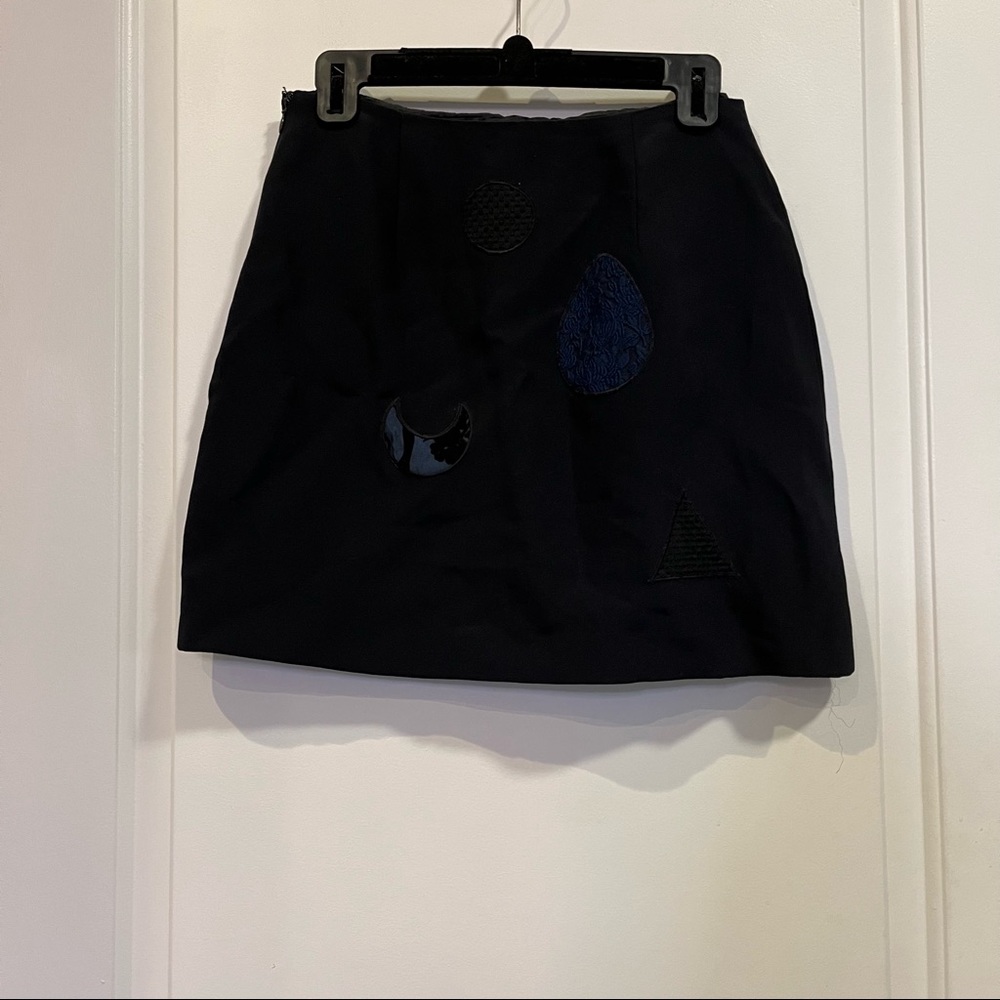 Moschino Cheap and Chic Navy Shape Mini Skirt. - Picture 3 of 3
